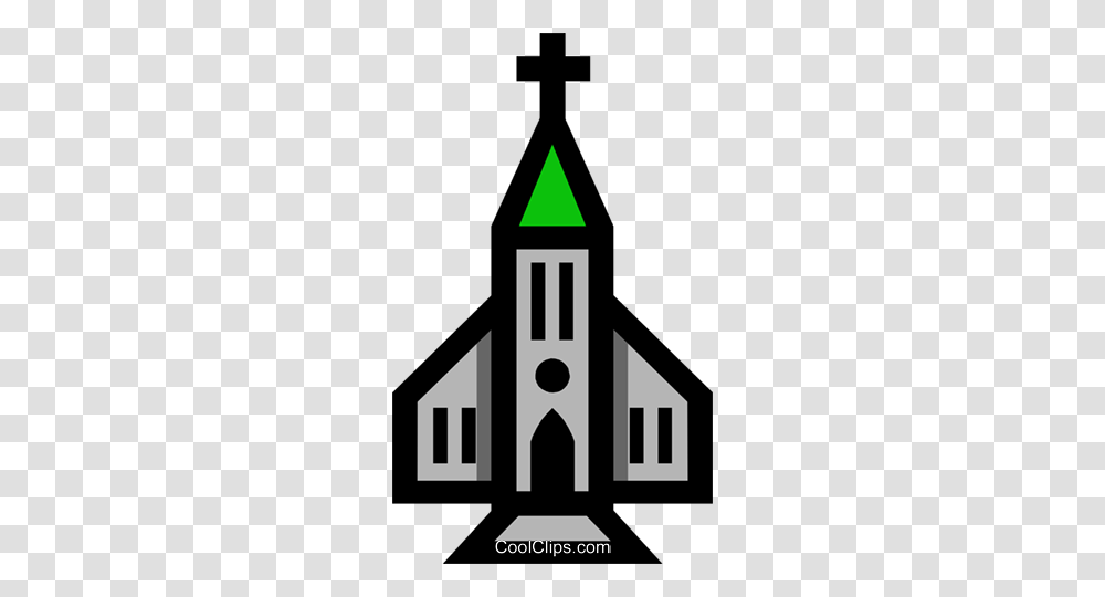 Symbol Of A Church Royalty Free Vector Clip Art Illustration, Cross, Building, Architecture, Triangle Transparent Png