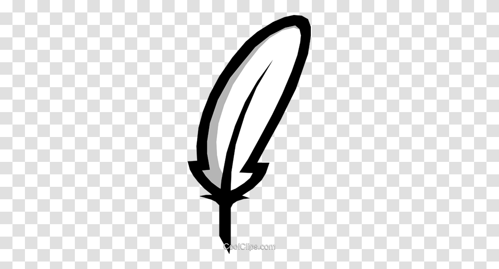 Symbol Of A Feather Royalty Free Vector Clip Art Illustration, Plant, Hook Transparent Png