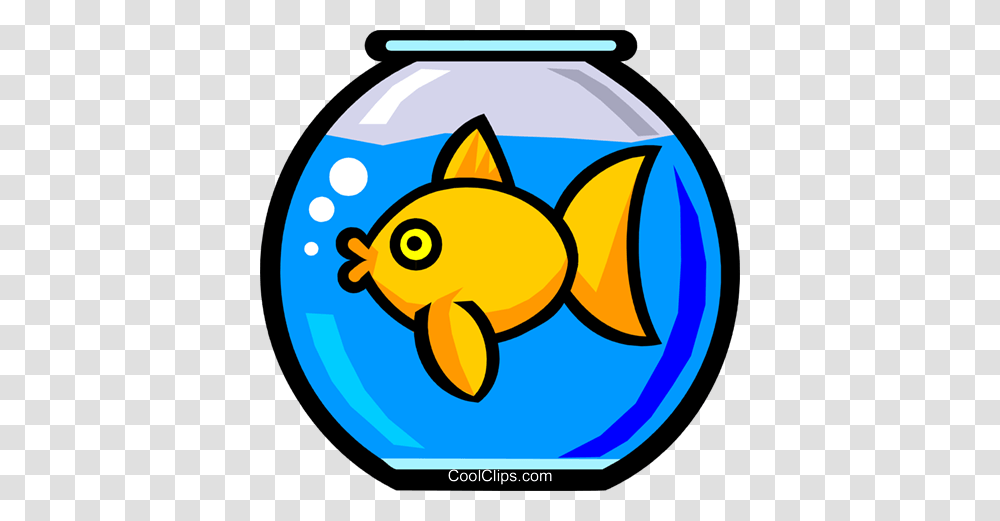 Symbol Of A Fishbowl Royalty Free Vector Clip Art Illustration, Animal, Goldfish Transparent Png