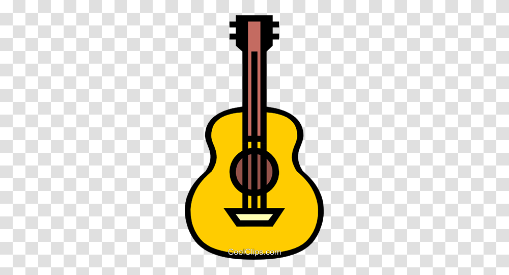 Symbol Of A Guitar Royalty Free Vector Clip Art Illustration, Leisure Activities, Musical Instrument, Cross, Bass Guitar Transparent Png