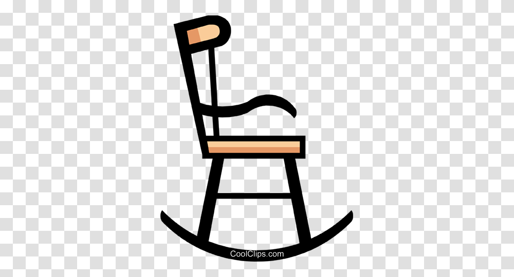 Symbol Of A Rocking Chair Royalty Free Vector Clip Art, Furniture Transparent Png