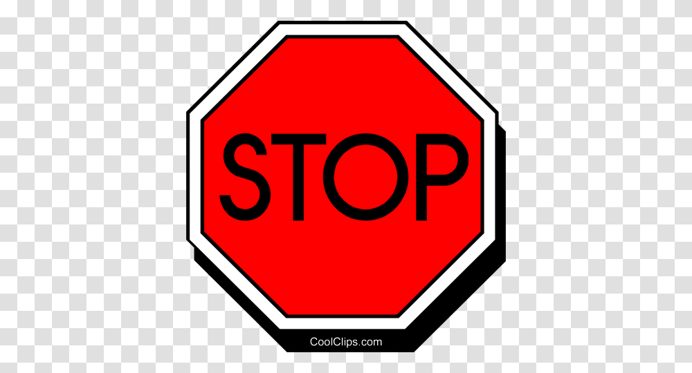 Symbol Of A Stop Sign Royalty Free Vector Clip Art Illustration, Stopsign, Road Sign Transparent Png