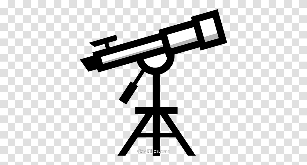 Symbol Of A Telescope Royalty Free Vector Clip Art Illustration, Cross, Tripod Transparent Png