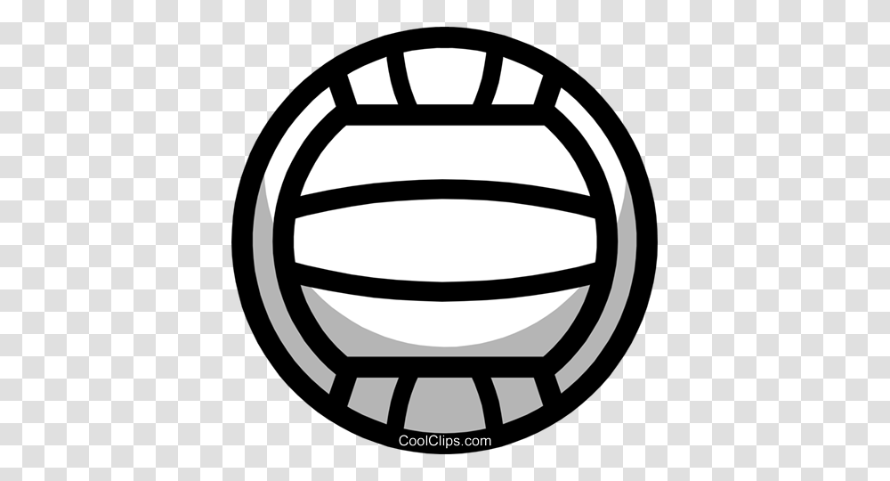 Symbol Of A Volleyball Royalty Free Vector Clip Art Illustration, Logo, Trademark, Stencil, Emblem Transparent Png