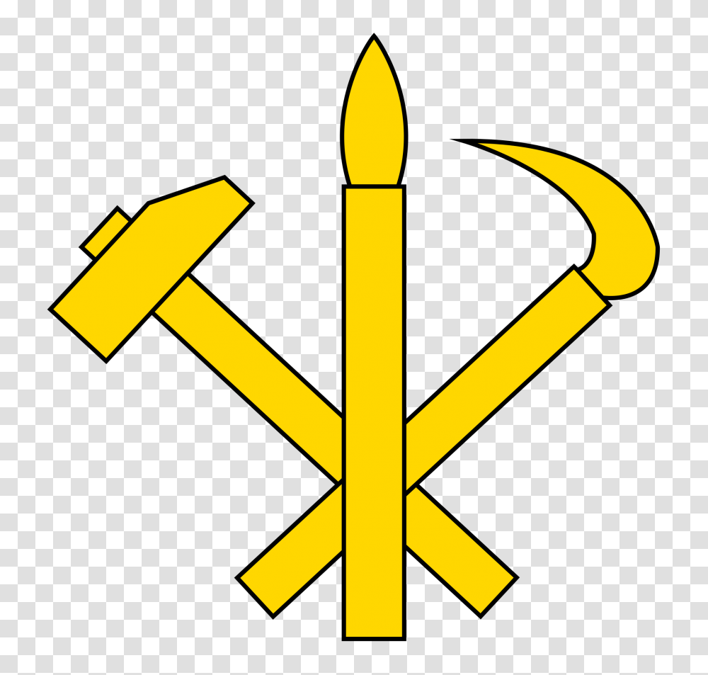 Symbol Of The Workers Party Of Korea, Axe, Tool, Hammer, Hook Transparent Png