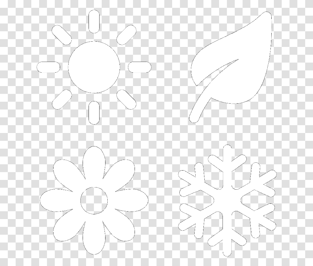 Symbol Seasons Floral Design, Stencil, Snowflake, Pattern Transparent Png