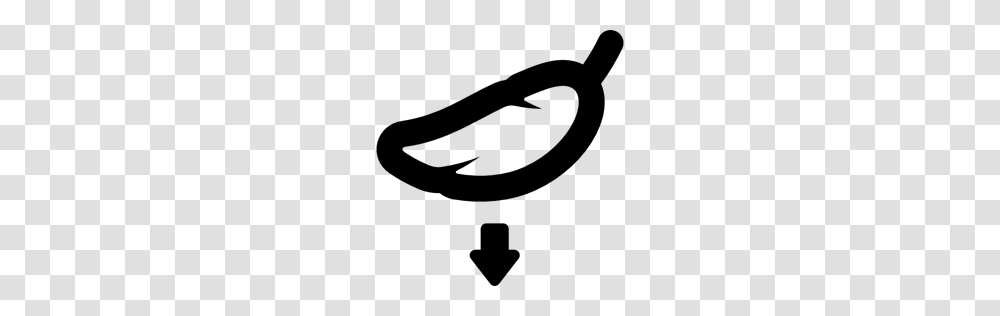 Symbol Shapes Feather Down Arrow Shipping Delivery Icon, Gray, World Of Warcraft Transparent Png