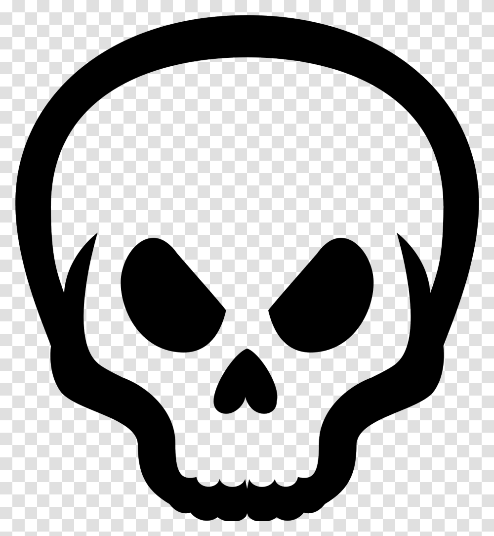 Symbol Vector Skull Huge Freebie For Powerpoint Skull Icon White Background, Gray, World Of Warcraft Transparent Png
