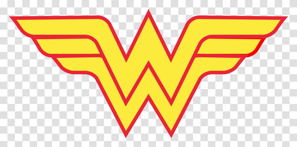 Symbol Wonder Woman Logo Clipart Wonder Woman Logo, Label, Text, Ketchup, Food Transparent Png