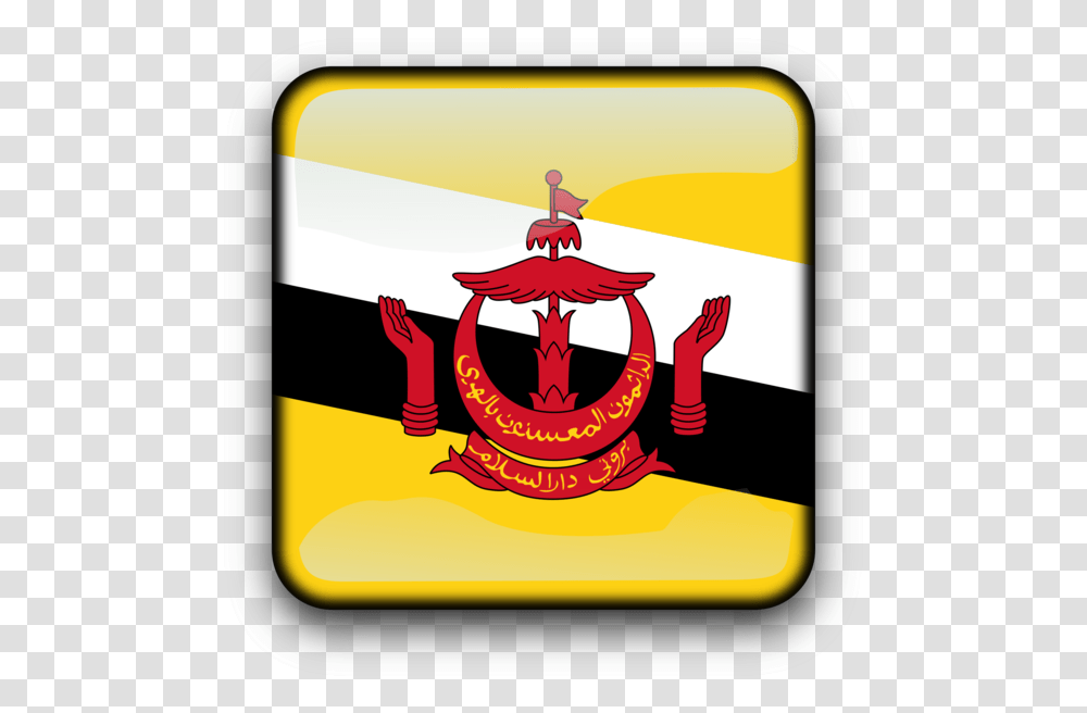 Symbolbrandyellow Flag Of Brunei Darussalam, Label, Logo, Trademark Transparent Png