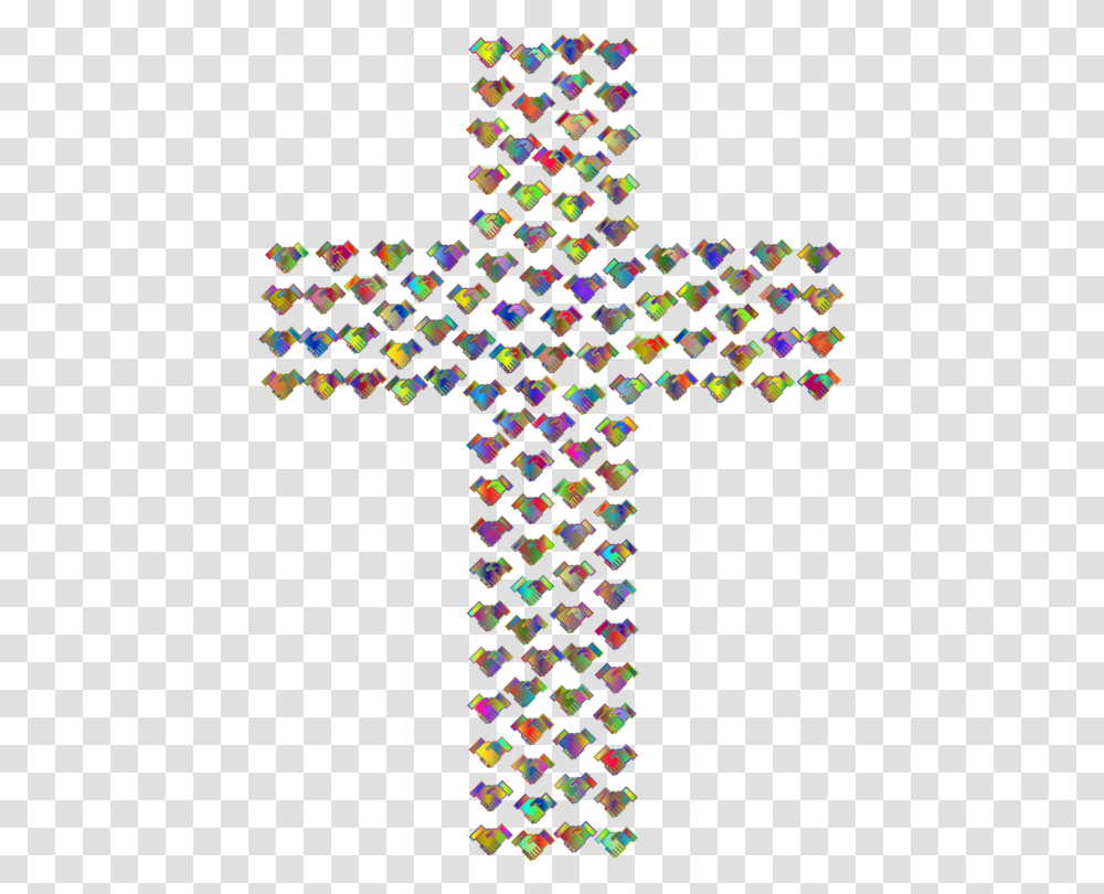 Symbolcrosssymmetry Colorful Cross, Pac Man, Pattern Transparent Png