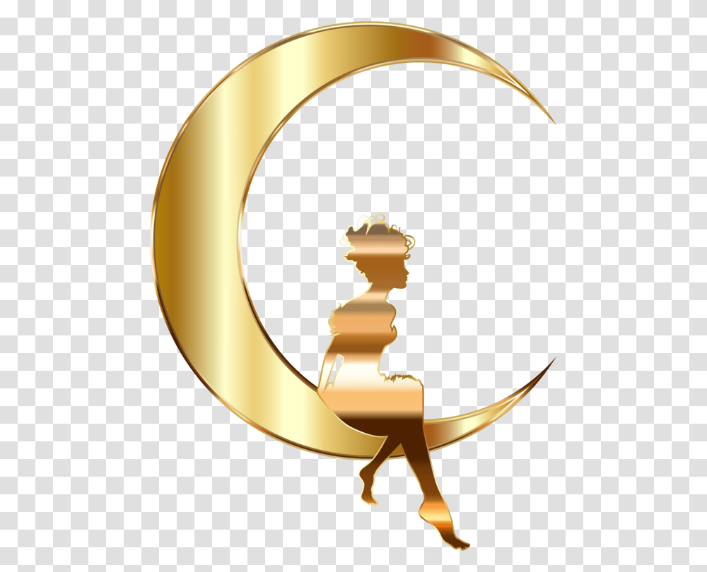 Symbolmetalcrescent Gold Crescent Moon, Lamp, Logo, Outdoors Transparent Png