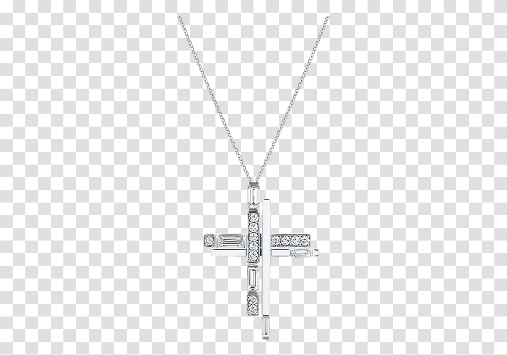 Symbols By Harry Winston Diamond Cross Pendant Pendant, Sword, Blade, Weapon, Weaponry Transparent Png