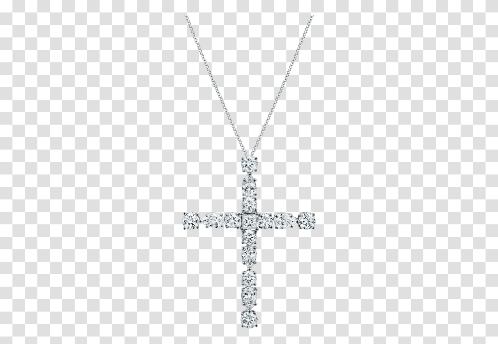 Symbols By Harry Winston Small Diamond Madonna Cross Cross, Crucifix, Pendant, Gemstone, Jewelry Transparent Png