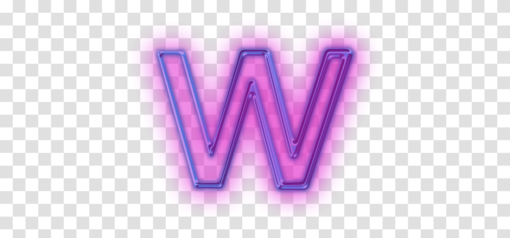 Symbols Letter W Neon Letter W, Text, Alphabet, Heart, Label Transparent Png