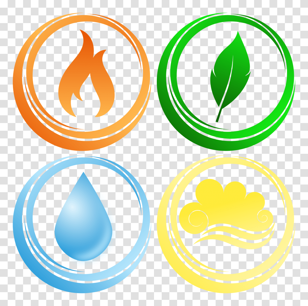 Symbols Of The Four Elements Icons, Logo, Trademark Transparent Png