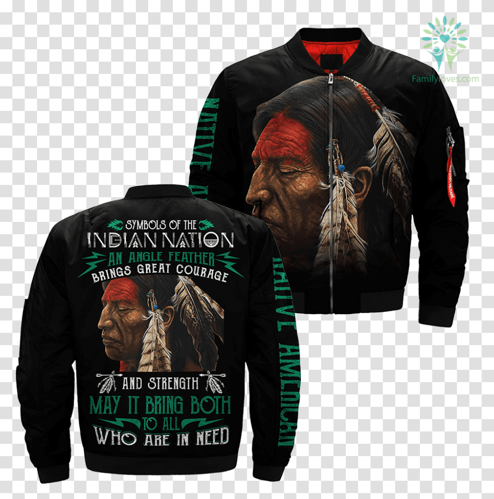 Symbols Of The Indian Nation An Eagle Feather Brings Veteran, Sleeve, Long Sleeve, Jacket Transparent Png