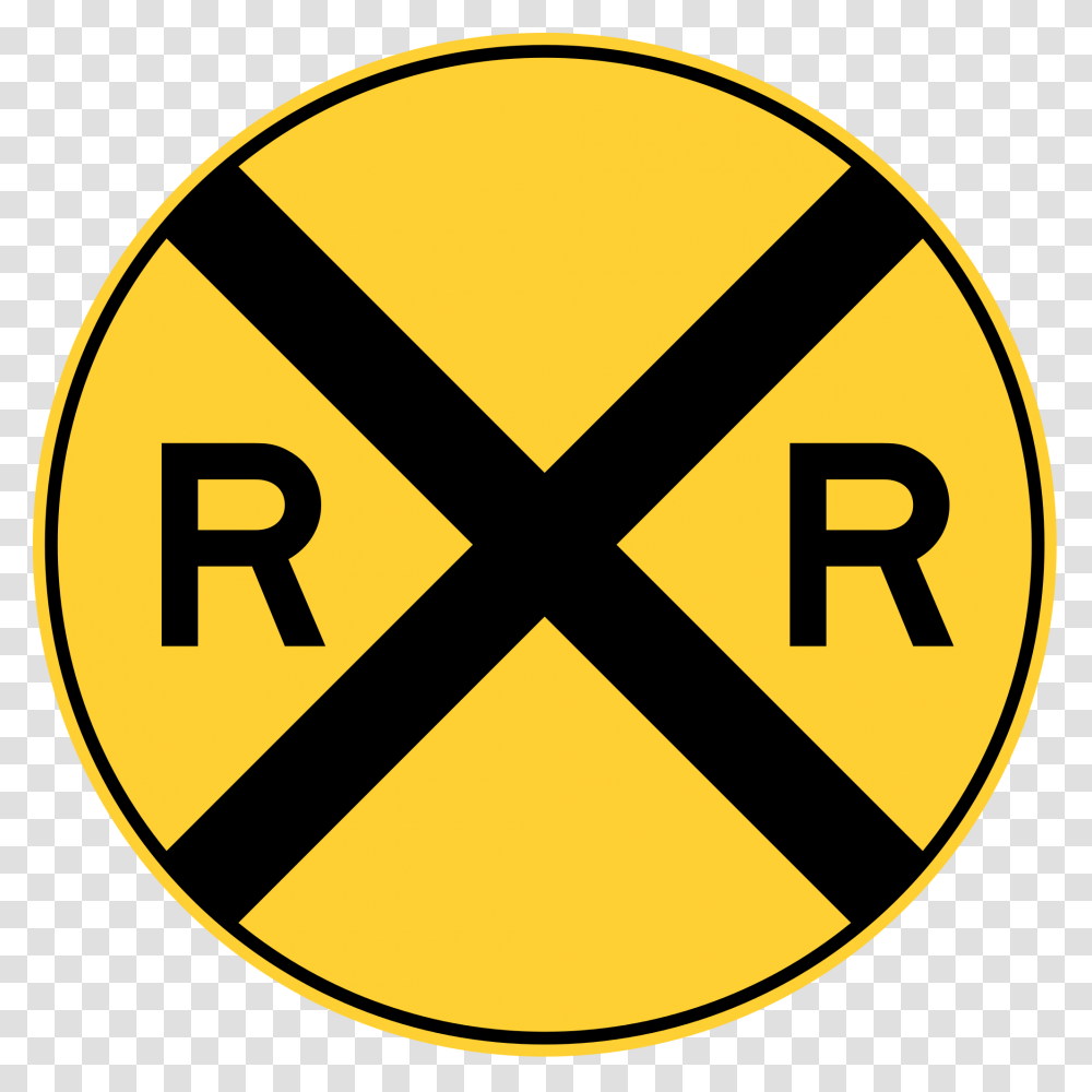 Symboltrademarksticker Railroad Crossing Sign Clipart, Road Sign, Stopsign Transparent Png