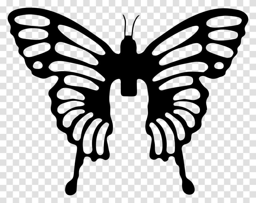 Symetrical Drawing Butterfly, Gray, World Of Warcraft Transparent Png