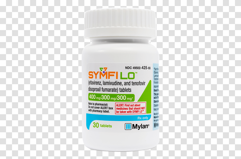 Symfi Lo Mylan, Cosmetics, Bottle, Medication, Plant Transparent Png
