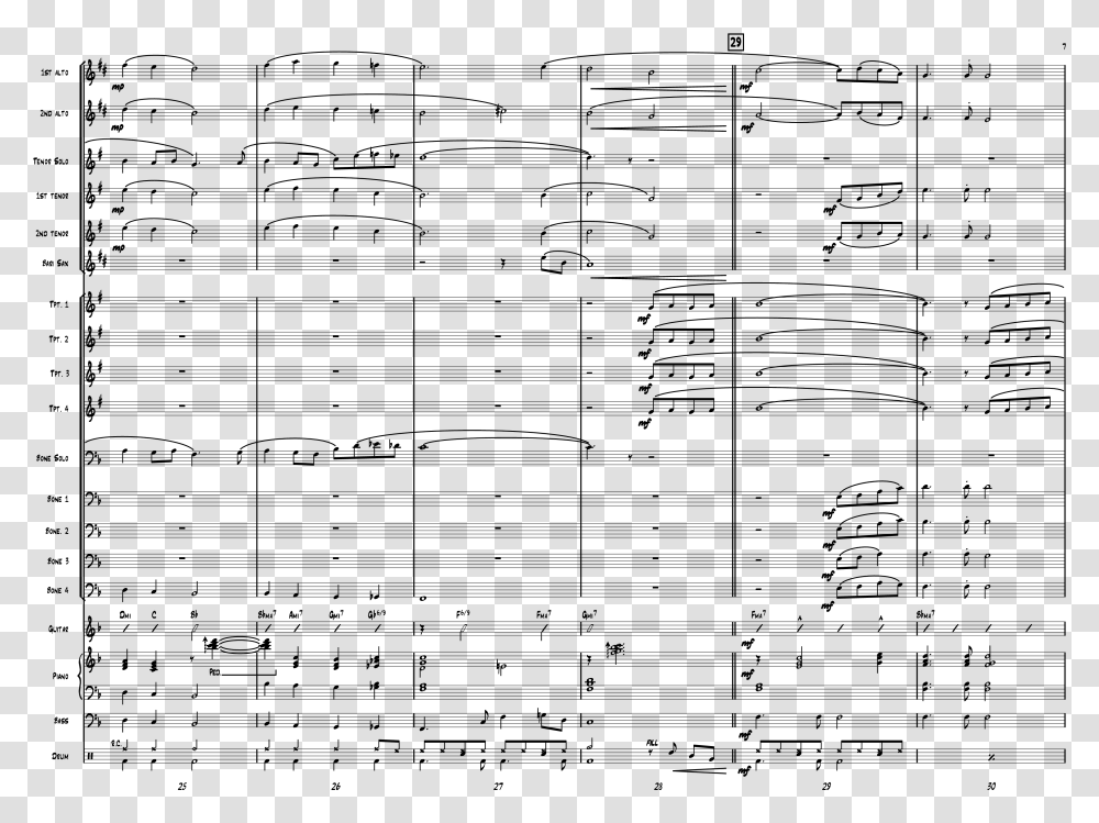 Symfoni Nr 1 Sheet Music For Flute Clarinet Piano Sheet Music, Gray, World Of Warcraft Transparent Png