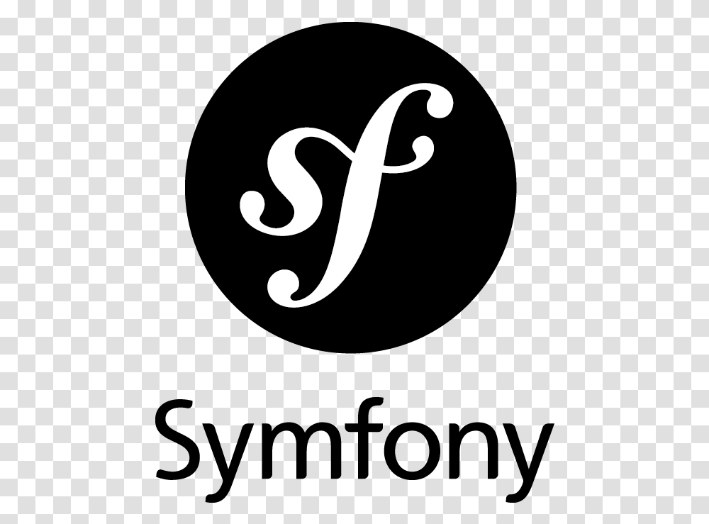 Symfony High Performance Php Framework Symfony Php Logo, Text, Stencil, Alphabet, Handwriting Transparent Png