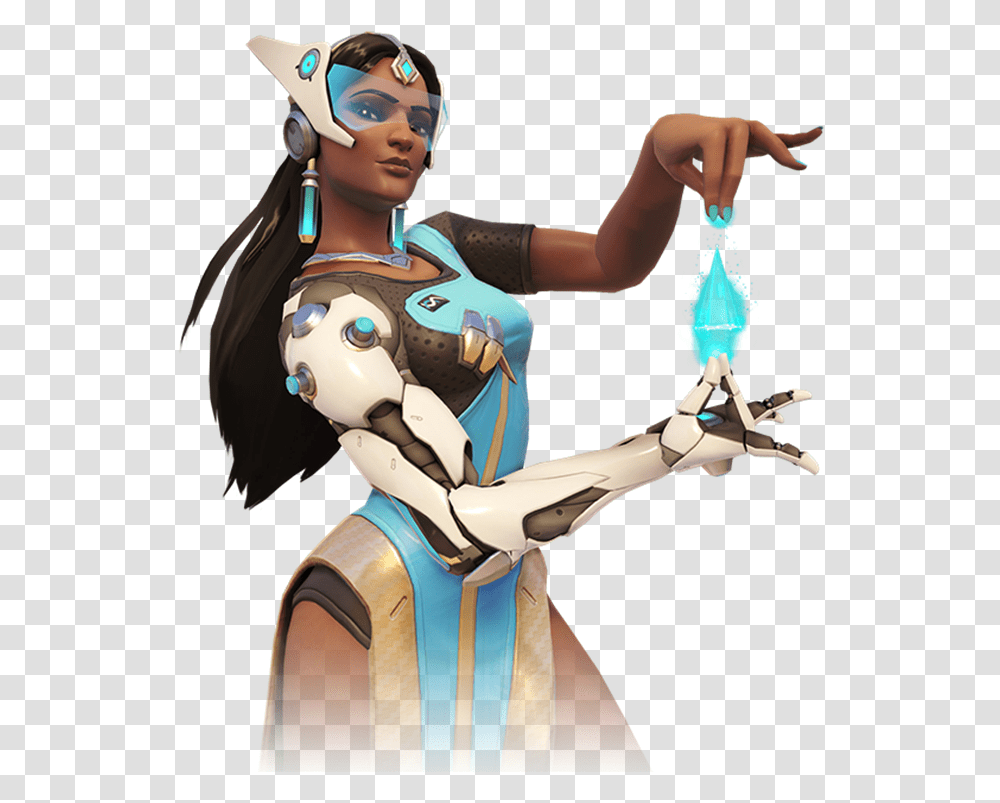 Symmetra, Person, Costume, Figurine Transparent Png