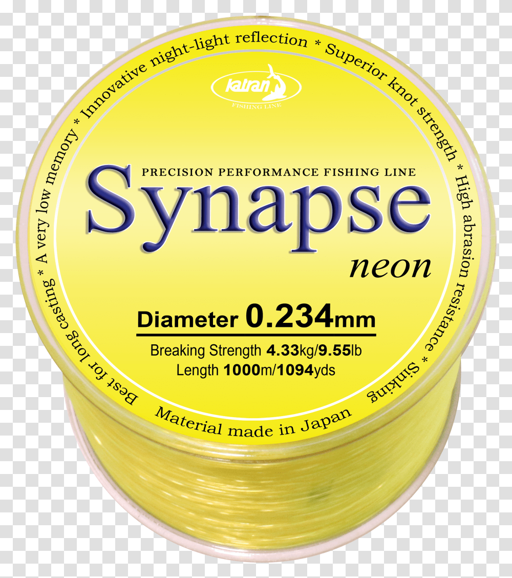 Synapse Neon Katran Fishing Line, Mayonnaise, Food, Label, Text Transparent Png