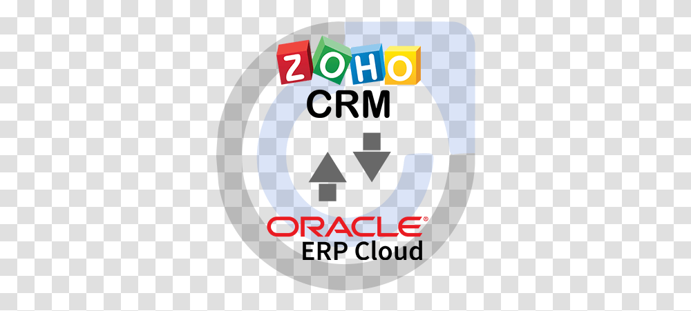 Sync For Oracle Erp Cloud & Zoho Crm Vertical, Text, Label, Poster, Advertisement Transparent Png