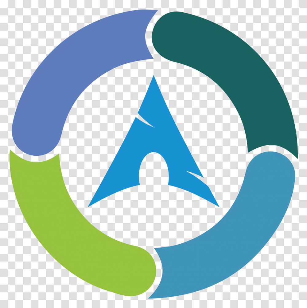 Synergy Server Arch Linux Logo, Symbol, Recycling Symbol, Trademark Transparent Png
