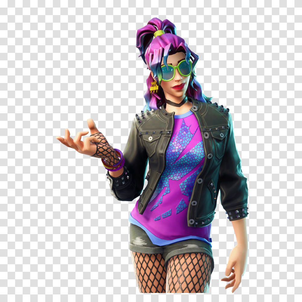 Synth Star Fortnite Skin, Costume, Person, Sunglasses Transparent Png