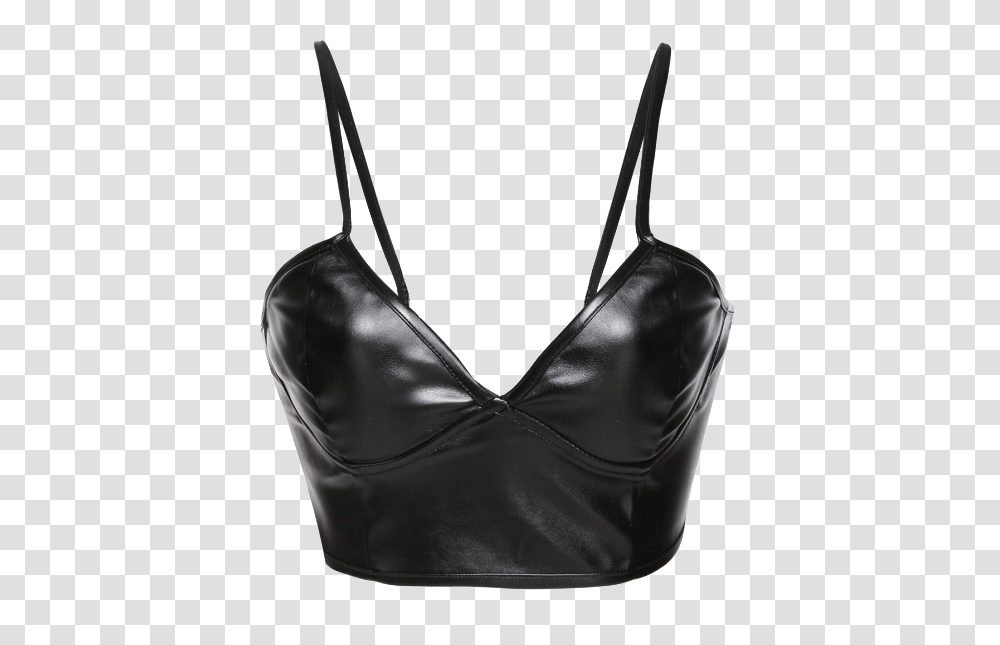 Synthetic Leather Bralette Cami Bustier Crop Top On Luulla, Apparel, Handbag, Accessories Transparent Png