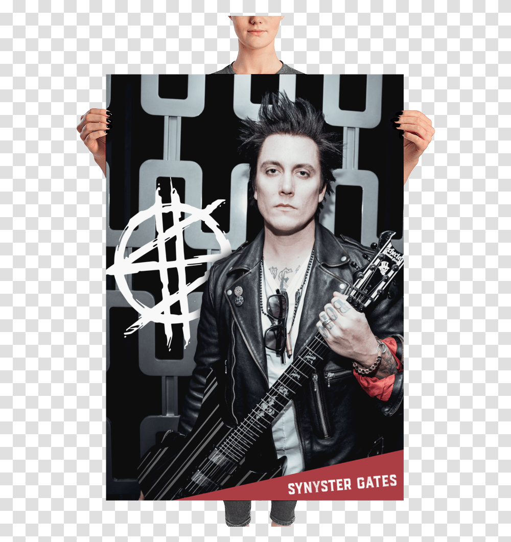 Synyster Gates Poster, Person, Guitar, Leisure Activities, Musical Instrument Transparent Png