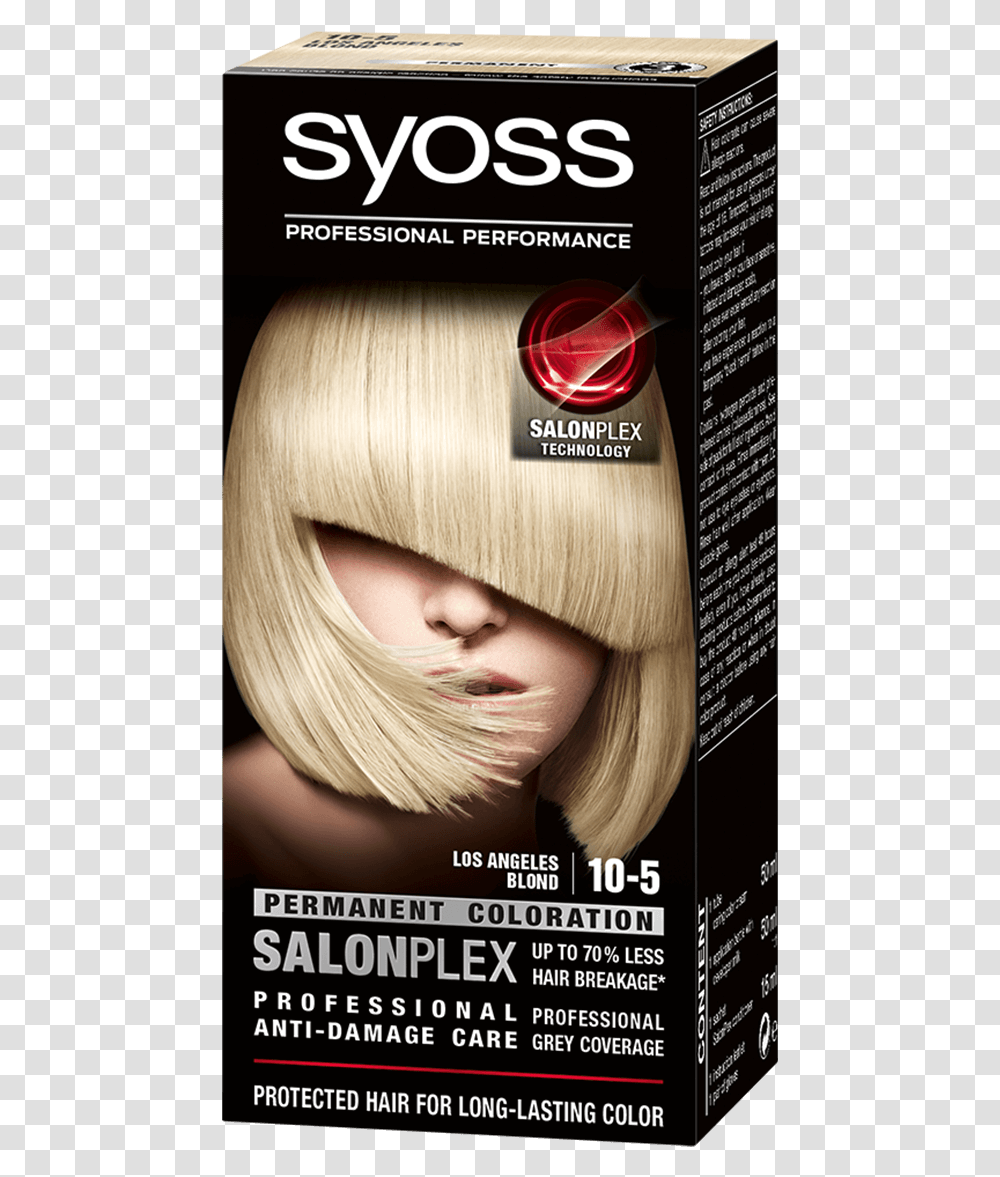 Syoss Com Color Salonplex 10 5 Los Angeles Blond Syoss, Hair, Wig, Person, Haircut Transparent Png
