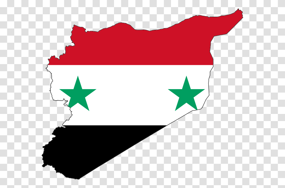 Syria Flag On Country, Star Symbol Transparent Png