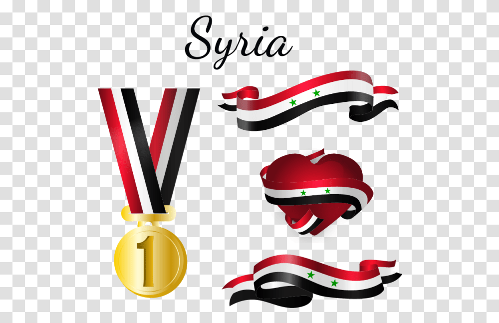 Syria Flag Syria Flag Country And Vector, Gold, Trophy, Gold Medal Transparent Png