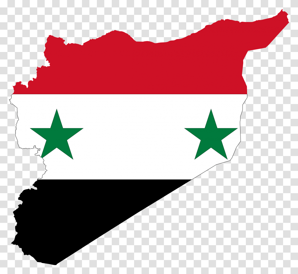 Syria Map Flag Clip Arts Syria Country Map Flag, Star Symbol Transparent Png