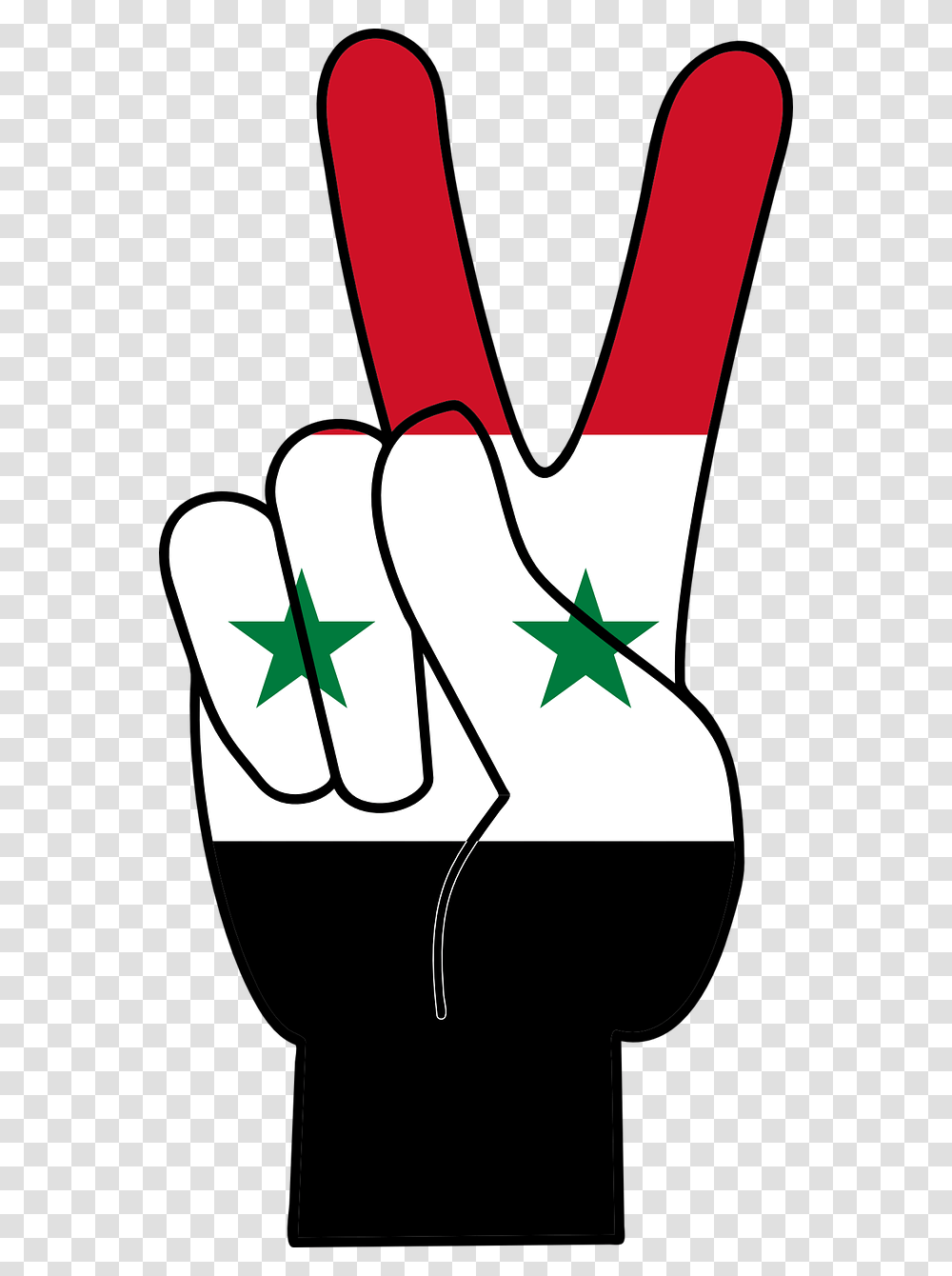 Syria Peace Sign, Star Symbol, Hand Transparent Png