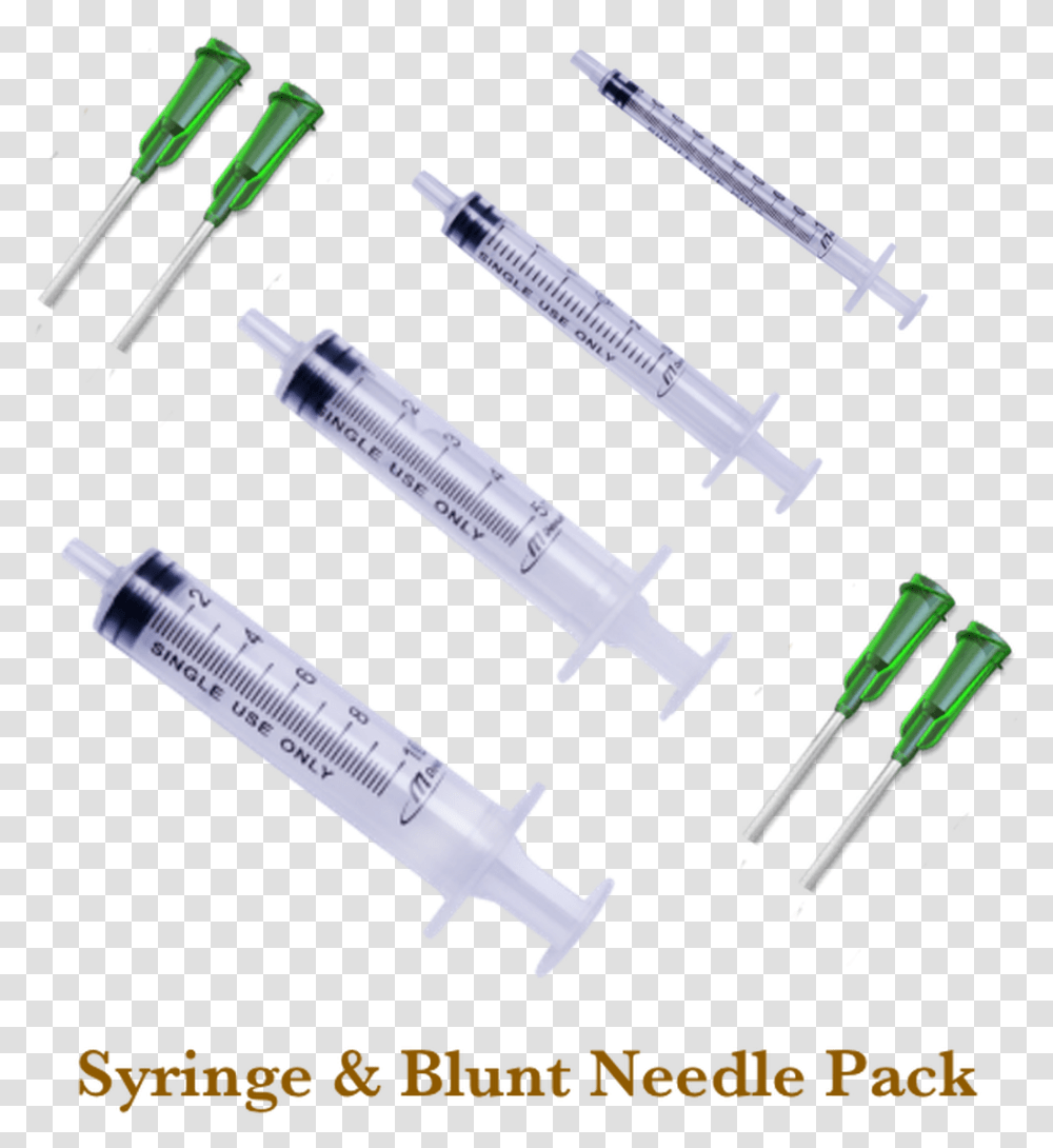 Syringe And Blunt Needle Pack Luer Slip Tip Syringe, Injection, Plot Transparent Png