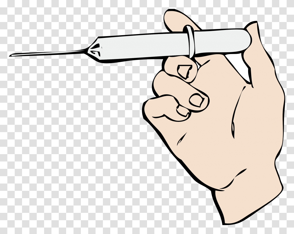 Syringe Clipart Outline, Person, Human, Smoke Transparent Png