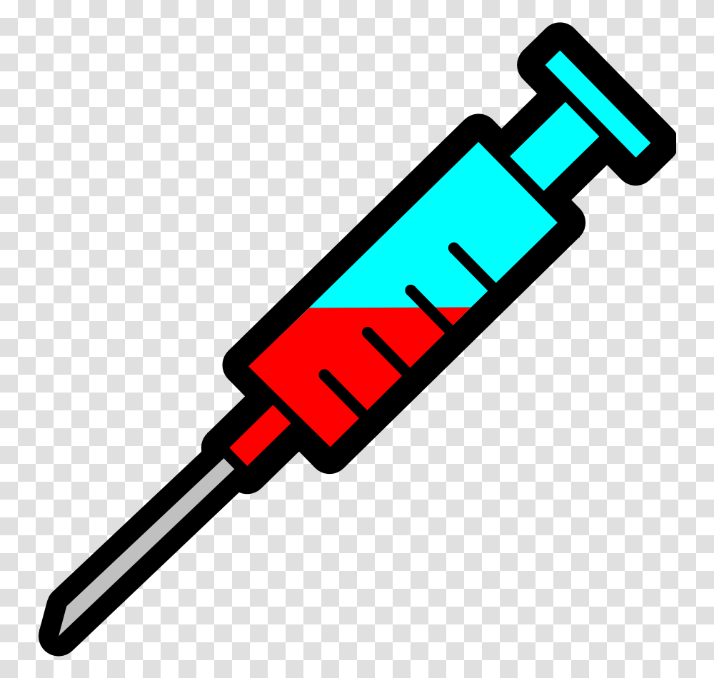 Syringe Hypodermic Needle Injection Clip Art Clipart Syringe, Tool, Screwdriver, Machine Transparent Png