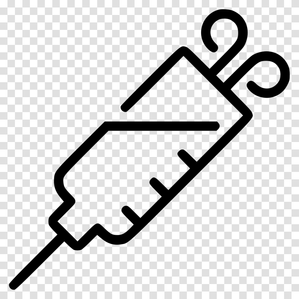Syringe Icon, Stencil, Injection, Hand, Lawn Mower Transparent Png