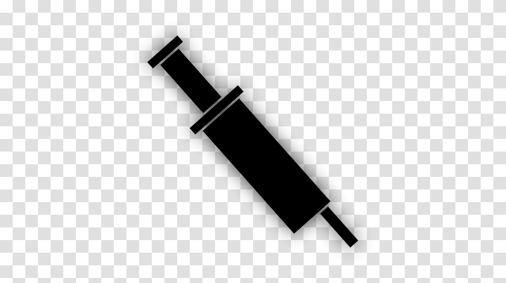 Syringe Silhouette, Gray, World Of Warcraft Transparent Png