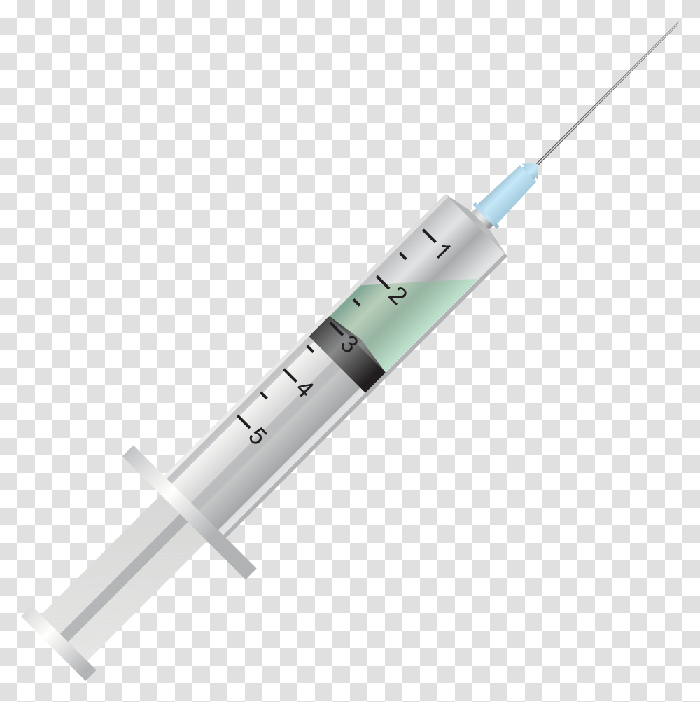 Syringe With Medicine Clip Art, Injection, Sword, Blade, Weapon Transparent Png