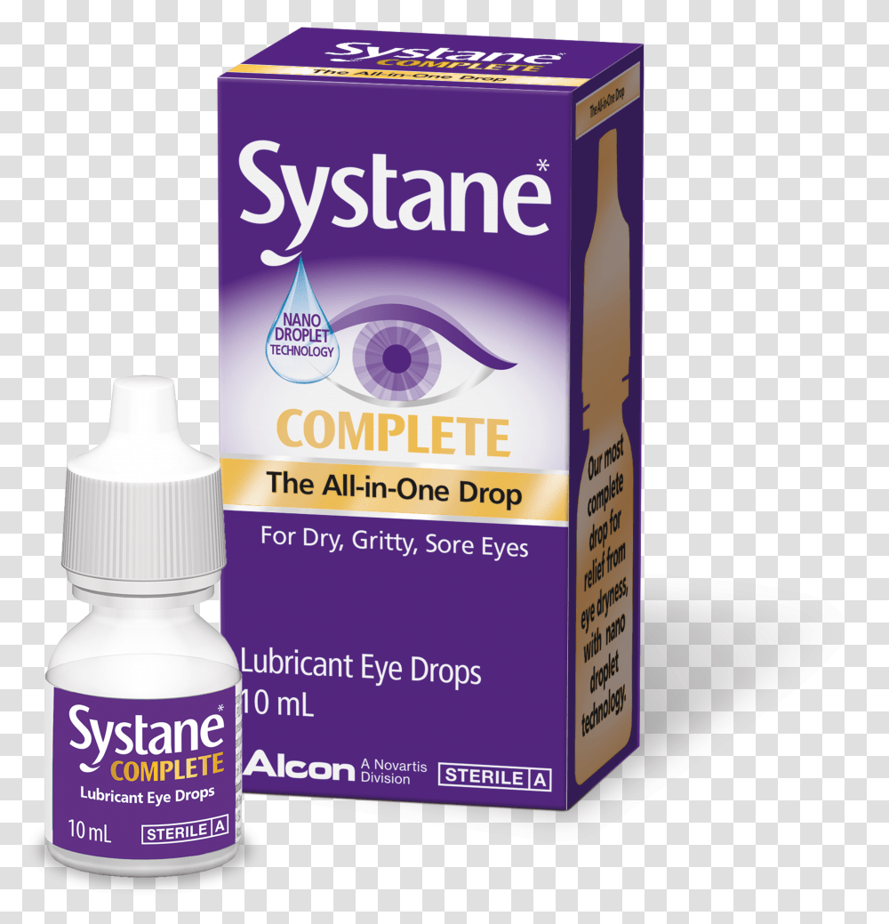 Systane Complete All Medical Supply, Label, Text, Bottle, Plant Transparent Png