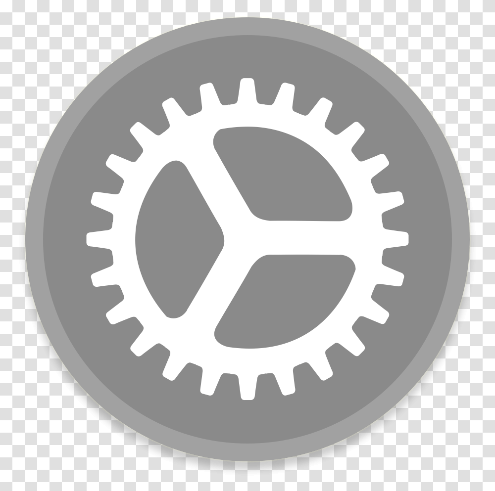 Systempreferences Icon Zwart Front, Machine, Gear, Rug, Wheel Transparent Png