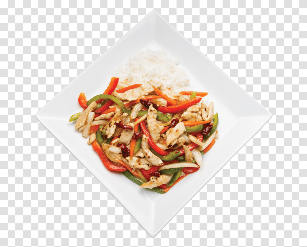 Szechuan Spicy Chicken 800 Bell Pepper, Plant, Meal, Food, Dish Transparent Png