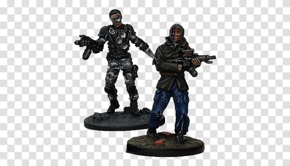 T 1000 And Infiltrator Pack From Terminator Genisys Figurine, Person, Gun, Weapon, Ninja Transparent Png
