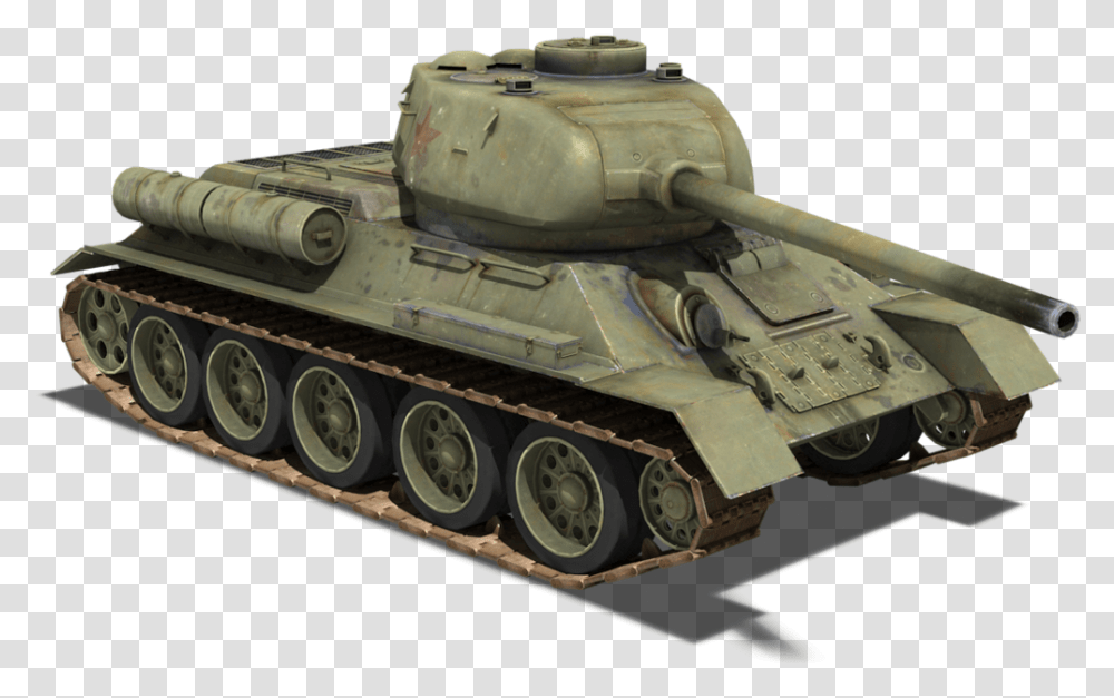 T 34 85, Tank, Army, Vehicle, Armored Transparent Png
