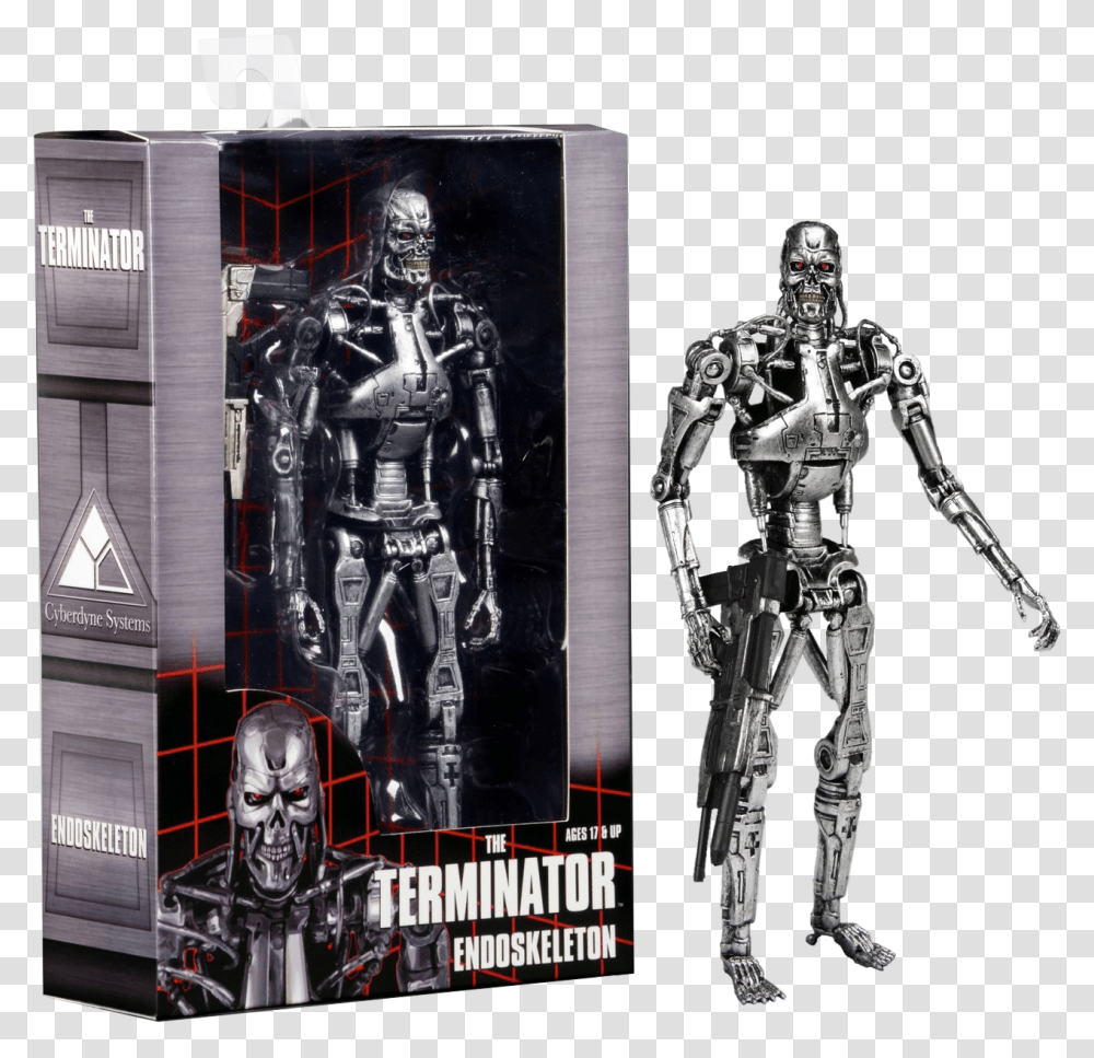T 800 Endoskeleton 7 Action Figure Terminator T 800 Endoskeleton Action Figure, Robot, Person, Human, Armor Transparent Png